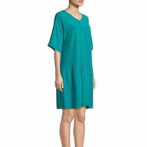 EILEEN FISHER Drop Waist TencelLyocell Blend Dress